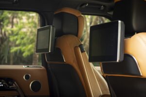 luxury range rover suv interior cancun